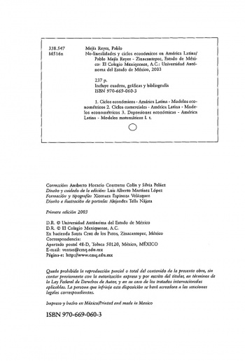 No-linealidades ciclos económicos en América Latina