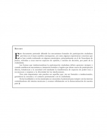 Participación ciudadana municipal