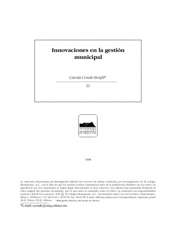 Innovaciones en la gestión municipal