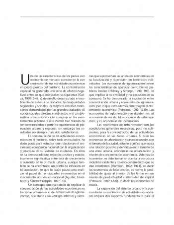 Competitividad industrial en el sistema urbano nacional...