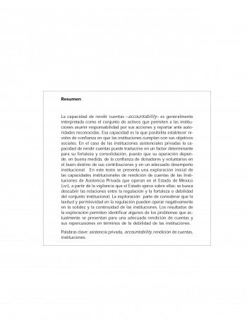 Accountability, debilidades de las instituciones...
