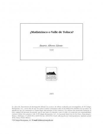 Matlatzinco o Valle de Toluca?