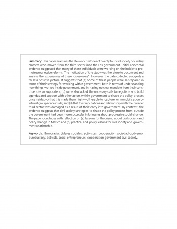 Intersectorial crossings: Civil Society leaders...