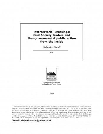 Intersectorial crossings: Civil Society leaders...