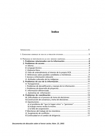 Problemas de participación en las organizaciones civiles...