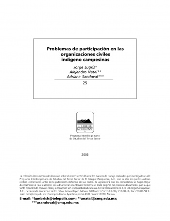 Problemas de participación en las organizaciones civiles...