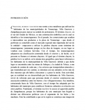 Chayotes, burros y machetes