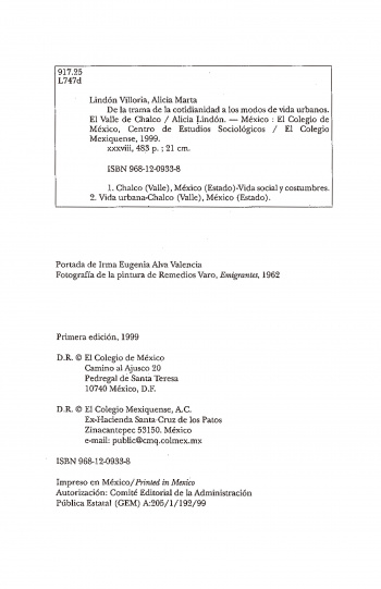 De la trama de la cotidianidad a los modos de vida urbana...