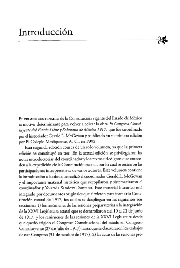 El Congreso Constituyente del Estado Libre y Soberano de México, 1917