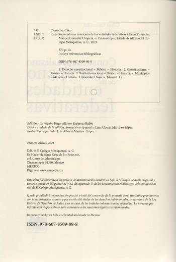 El constitucionalismo mexicano de las entidades federativas