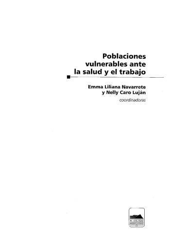 Poblaciones vulnerables ante la salud y el trabajo