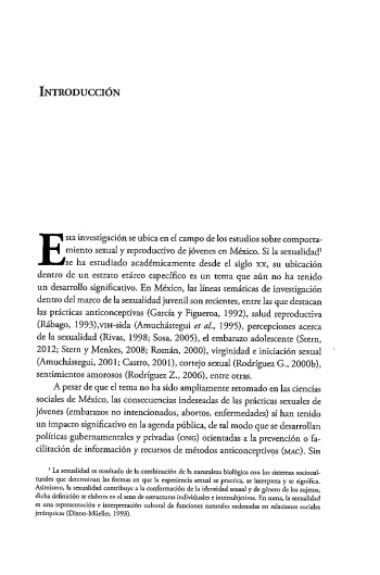 La decisión SEXUAL. Comportamiento sexual y reproductivo de mujeres jóvenes en la ciudad de México