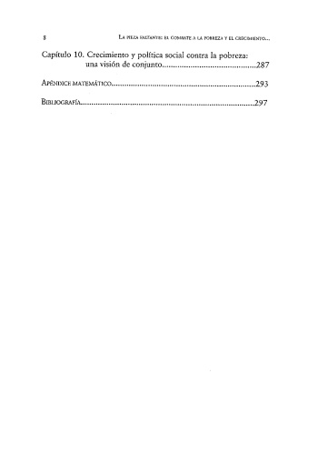 La pieza faltante. El combate a la pobreza y el crecimiento...