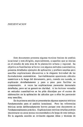 Localización de servicios en la planeación urbana y regional...