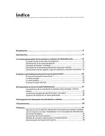 Acceso al suelo para las nuevas generaciones de los barrios...