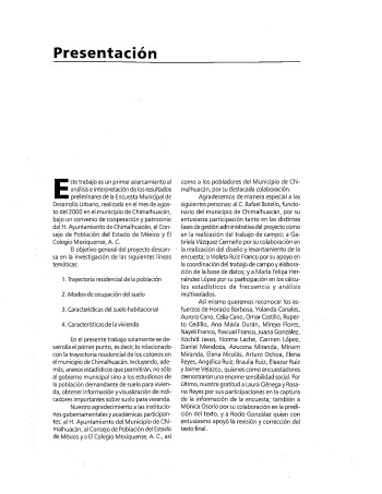 Acceso al suelo para las nuevas generaciones de los barrios...