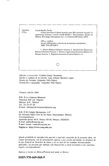 Cómo movilizar el ahorro popular para (re) construir un país?..