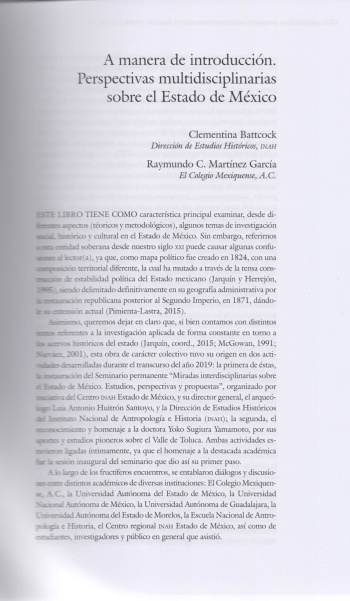 Estrechando lazos. Perspectivas multidisciplinarias sobre el Estado de México