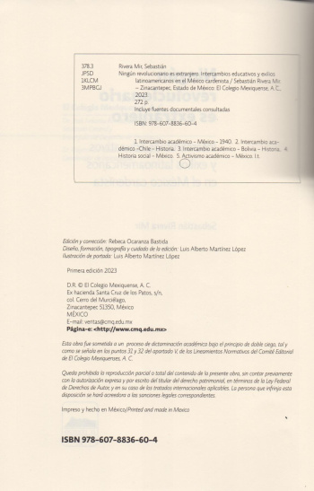 Ningún revolucionario es extranjero. Intercambios educativos y exilios latinoamericanos en el México cardenista