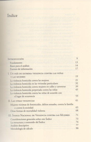 Diagnóstico e Índice Nacional sobre la Violencia contra Niñas y Mujeres en México