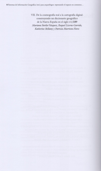 Sistemas de Información Geográfica (SIG) para arqueólogos. Repensando el espacio en contextos arqueológicos mesoamericanos