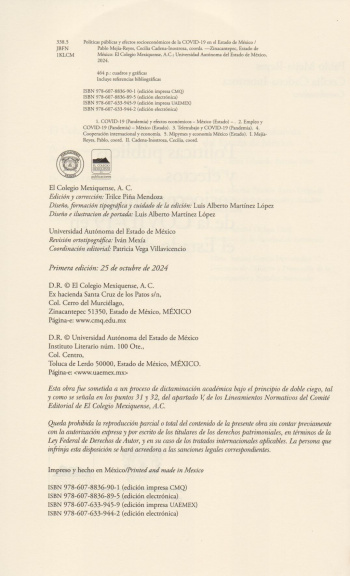 Políticas públicas y efectos socioeconómicos de la COVID-19 en el Estado de México
