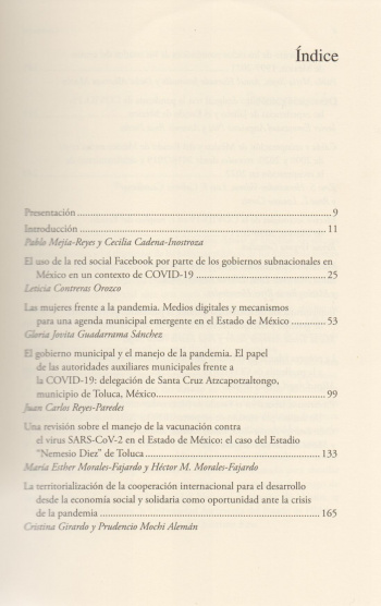 Políticas públicas y efectos socioeconómicos de la COVID-19 en el Estado de México