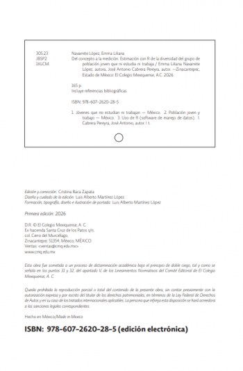 Jóvenes que no estudian ni trabajan, México;  población joven y trabajo; Uso de la R (software de manejo de datos)