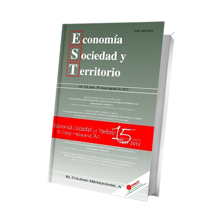 Economía, Sociedad y Territorio Vol. XII, núm. 40, septiembre - diciembre de 2012