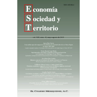 Economía, Sociedad y Territorio. Vol. XIII, núm. 42, mayo-agosto de 2013