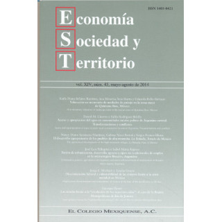 Economía, Sociedad y Territorio. Vol. XIV, núm. 45, mayo-agosto de 2014