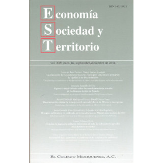 Economía, Sociedad y Territorio. Vol. XIV, núm. 46, septiembre-diciembre de 2014