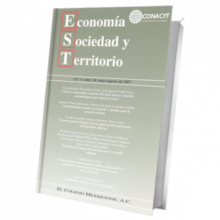Economía, Sociedad y Territorio, Vol. VII, núm. 24, mayo-agosto de 2007