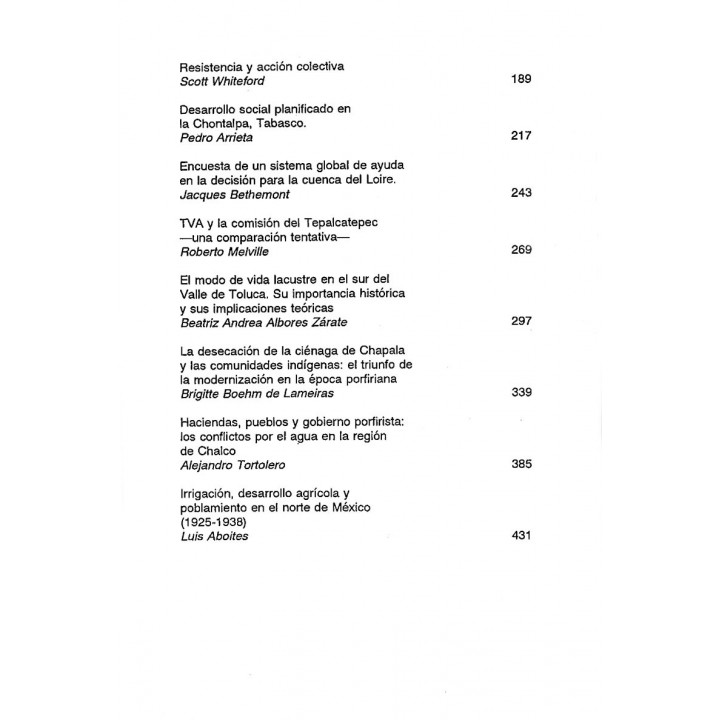 Sistemas hidráulicos, modernización de la agricultura y migración