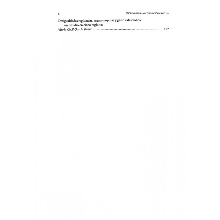 Escenarios en la investigación regional