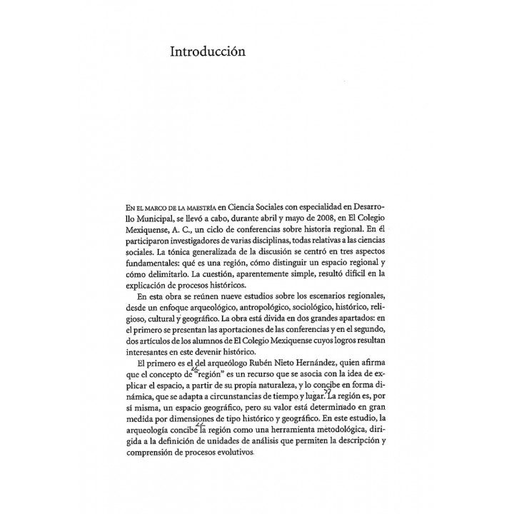 Escenarios en la investigación regional