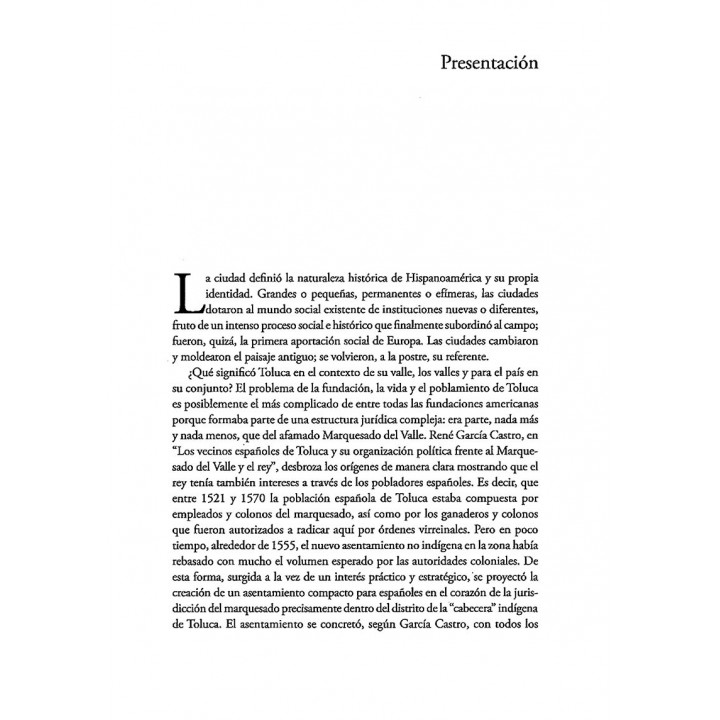 Toluca. Los ejes de una ciudad mexicana