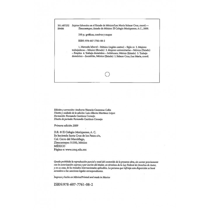 Sujetos laborales en el Estado de México