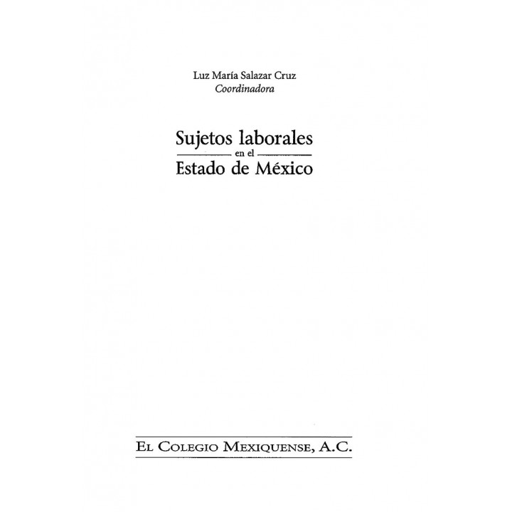 Sujetos laborales en el Estado de México