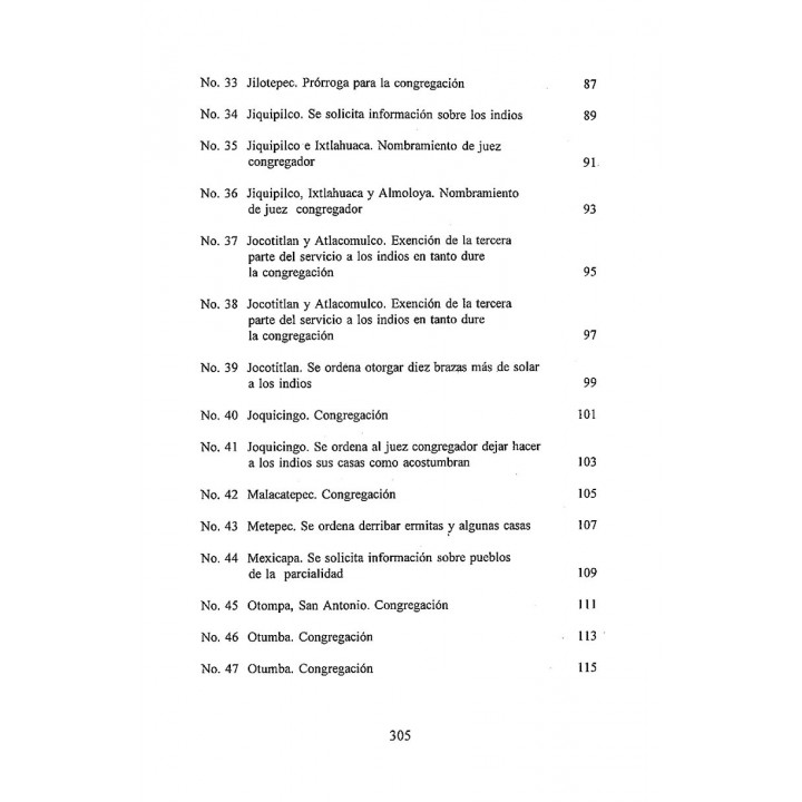 Congregaciones de pueblos en el Estado de México (Fuentes para la Historia del Estado de México 4)