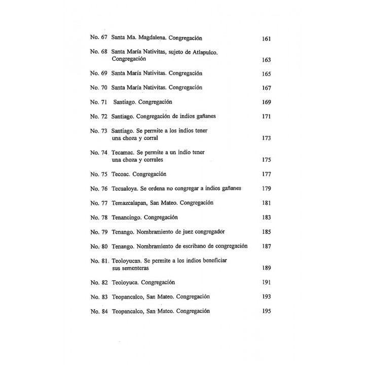 Congregaciones de pueblos en el Estado de México (Fuentes para la Historia del Estado de México 4)