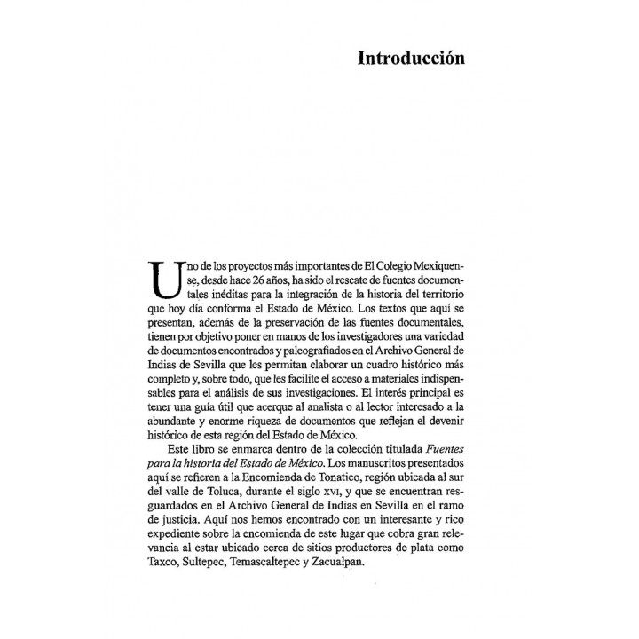 Documentos para la historia de la encomienda de Tonatico