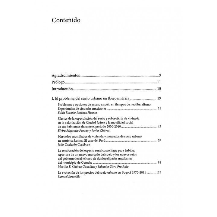 El suelo urbano en Iberoamérica. Crisis y perspectivas