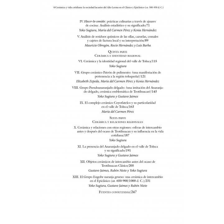 Cerámica y vida cotidiana. En la sociedad lacustre del Alto Lerma en el Clásico y Epiclásico...