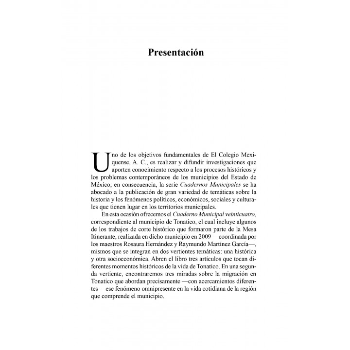 Tonatico. Veinticuatro. Cuadernos municipales