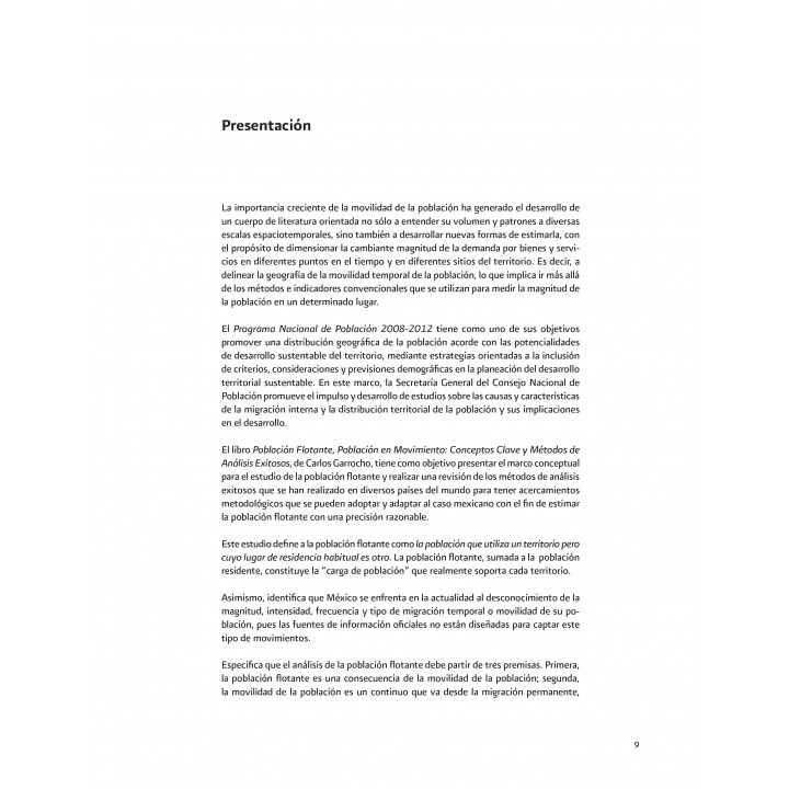 Población Flotante, Población en Movimiento: Conceptos Clave y Métodos de Análisis Exitosos