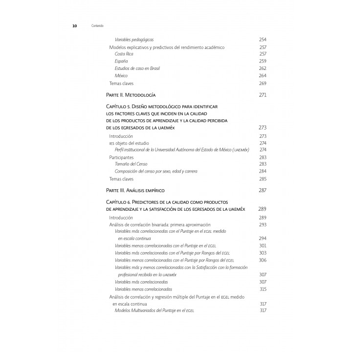 Calidad de la Educación Superior. Teoría, instrumentos y planeación
