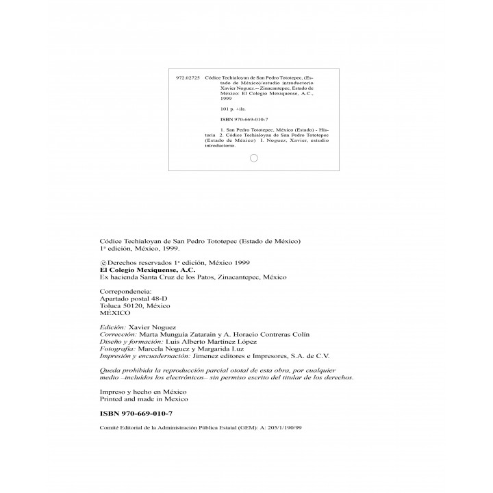 Códice Techialoyan de San Pedro Tototepec (Estado de México)