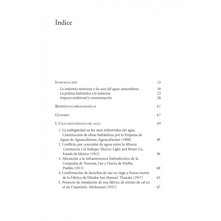 Agua e industria en México