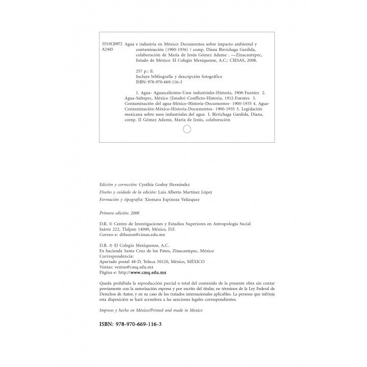 Agua e industria en México